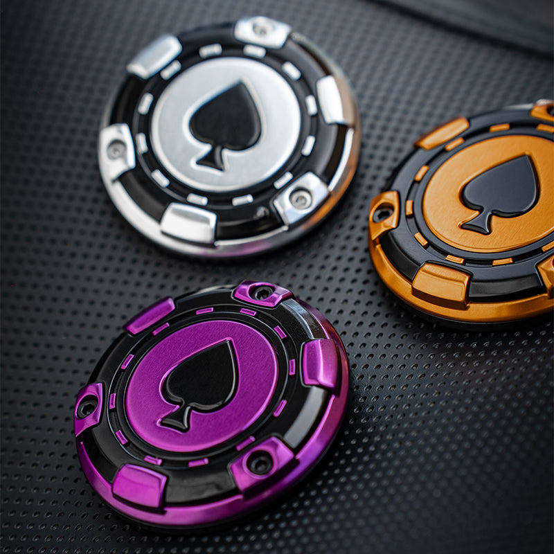 GASHOO Spades Timer Cam Cover Right Fit M8 Softail and Touring Motorcycle Aluminum Alloy for Road Glide Street Glide LowRiderST