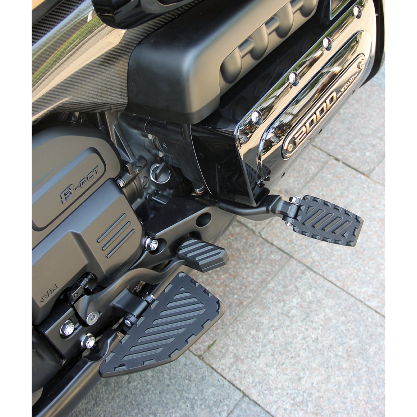 GWM SOUO S2000 Motorcycle Floorboard Controls Kit Front & Rear Footpegs Brake Pedal Highway Peg Mounts Kit