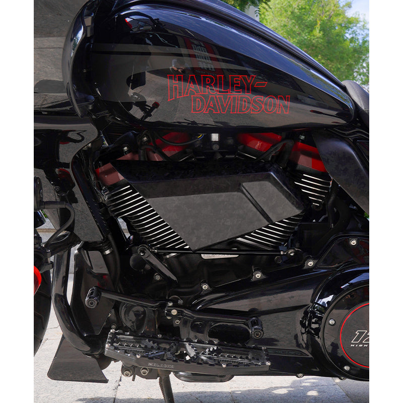 Carbon Fiber Air Scoop for 23.5-later Touring Motorcycle 121CVO/117 Road Glide Street Glide Coil Cover