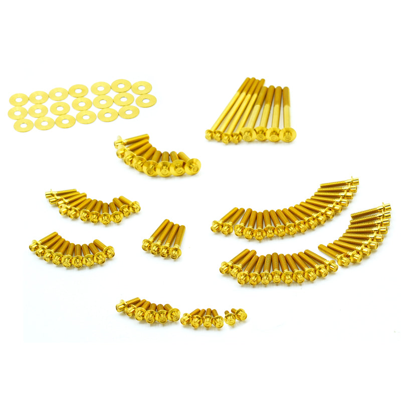 Motorcycle Titanium Alloy 102 Engine Bolts PB Style Screw Set for M8 Touring Softail 121 Road Glide CVO Accessory