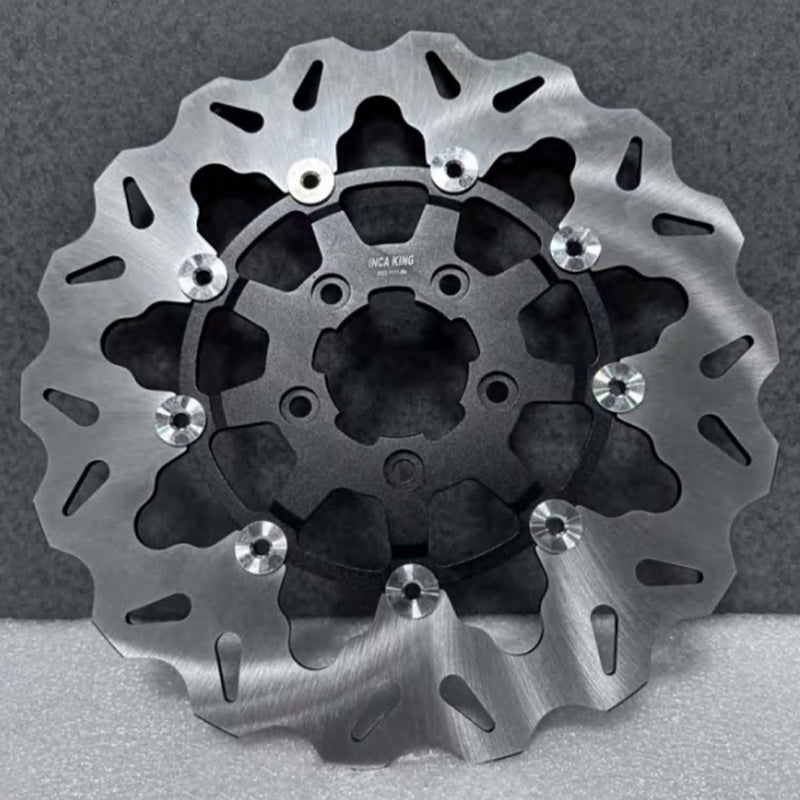 New High Performance 11.5" Front Rear Brake Rotor for Touring Softail Dyna 7075 Aluminum 5-Bolt 11.8" Disc Retrofit/Upgrade