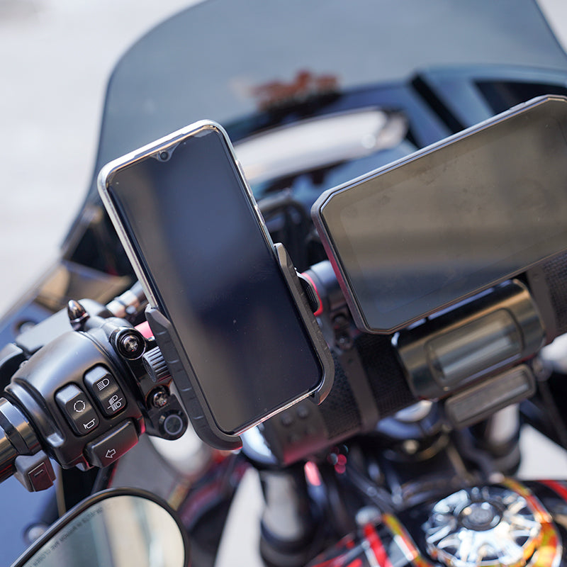 HD Touring Softail XL 883 and Indian Quick Lock 360 Rotation Phone Holder Motorcycle Handlebar Phone Mount Accessory