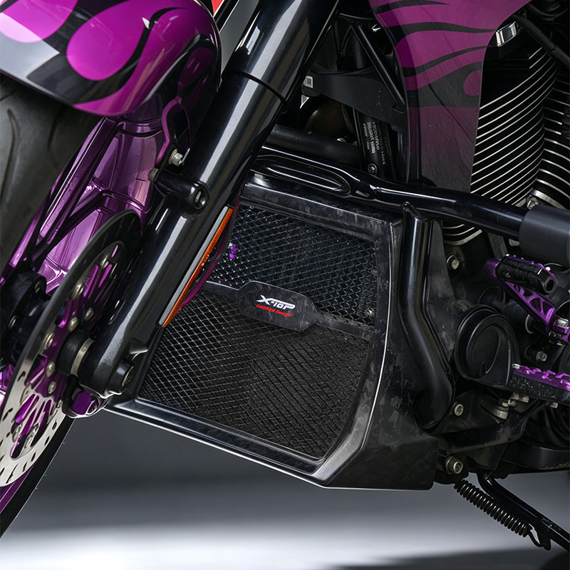 Performance Matte Forged Carbon Fiber Chin Spoiler for H-D 24-later Road Glide Street Glide 121CVO Touring Motorcycle