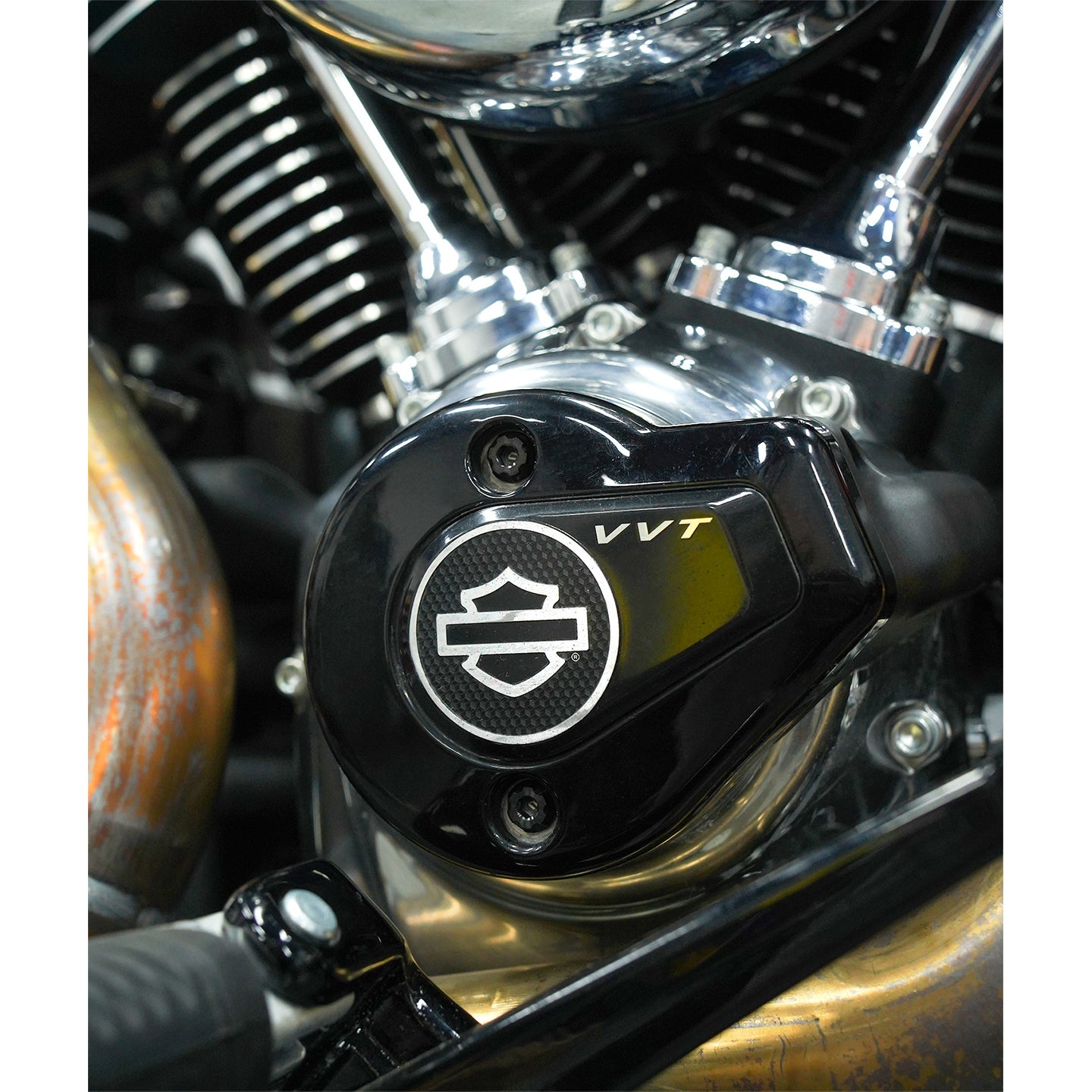 Chiefdom Derby Cover and VVT Timer Cover Titanium Alloy Bolts for H-D 121 Touring 117 Softail Motorcycle