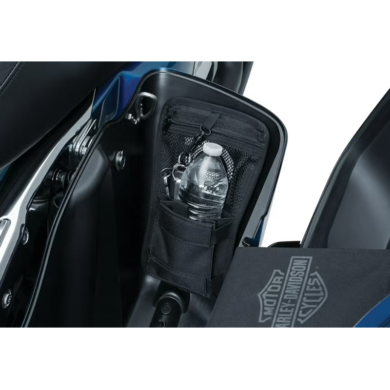 Chiefdom Saddlebag Internal Organizer for HD Touring Motorcycle Hard Side Box Black Tool Storage Bag Left Right