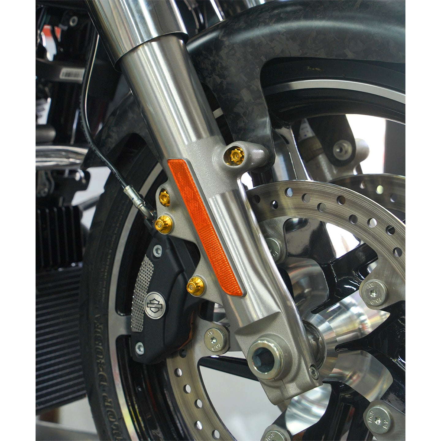 Chiefdom Brake Caliper Bracket and Front Fender Titanium Alloy  Bolts for H-D Touring Softail XL Sportster Motorcycle