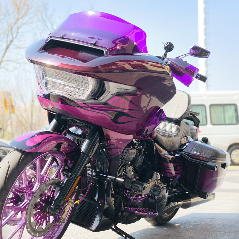 Colors ABS Adjustable Air Deflectors Fit 121/117 Road Glide Motorcycle Fairings Spoiler for Retrofit/Upgrade