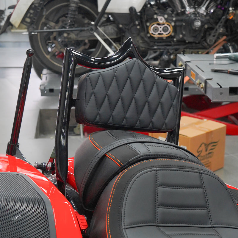 1.25inch El Rey Backrest Fit HD Touring Motorcycle 121CVO/117 Road Glide Street Glide Classic Passenger Backrest