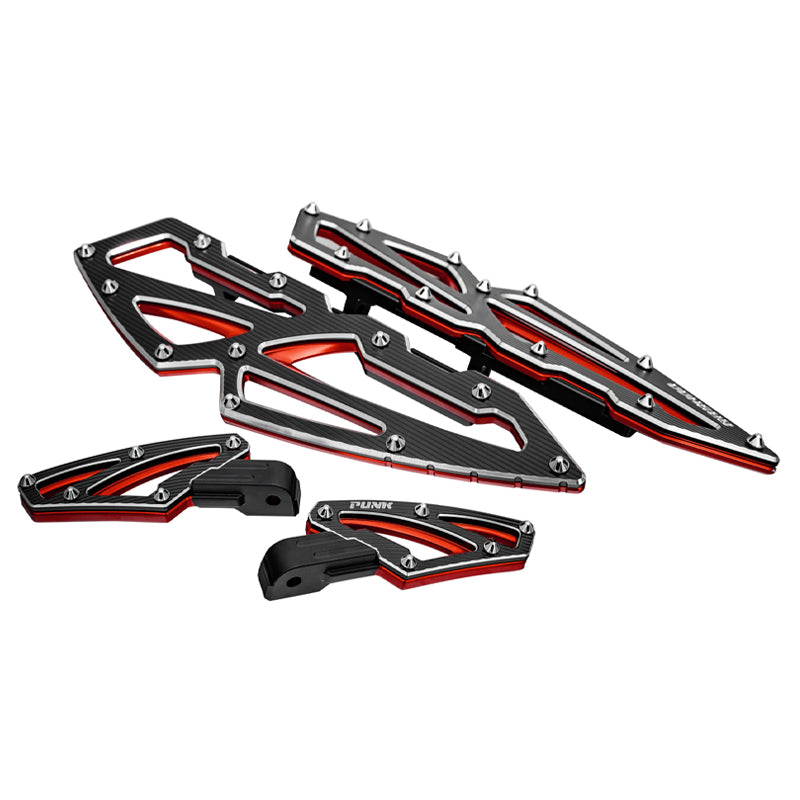 GASHOO Motorcycle Accessories Rider/Passenger Footboard Aluminum Fit Touring FL Softail Modified Back Foot Pegs Foot Controls