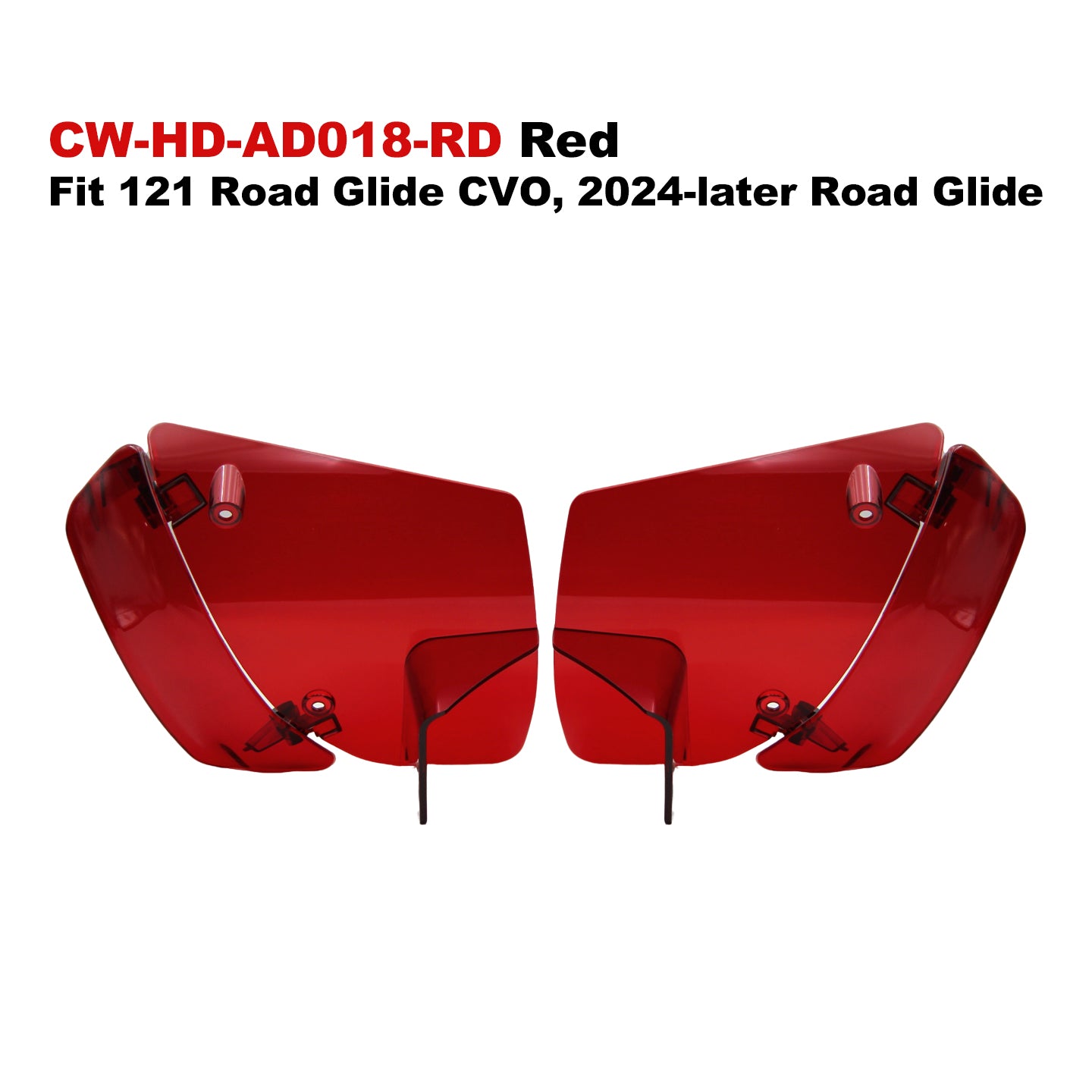 Colors ABS Adjustable Air Deflectors Fit 121/117 Road Glide Motorcycle Fairings Spoiler for Retrofit/Upgrade