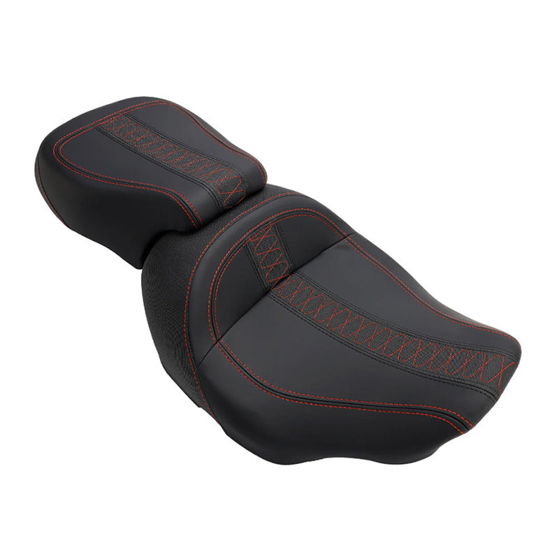 Two-up Leather Driver Passenger Seat Full Set for 2024-later -Davidson Road Glide Street Glide Touring Motorcycle Retrofit
