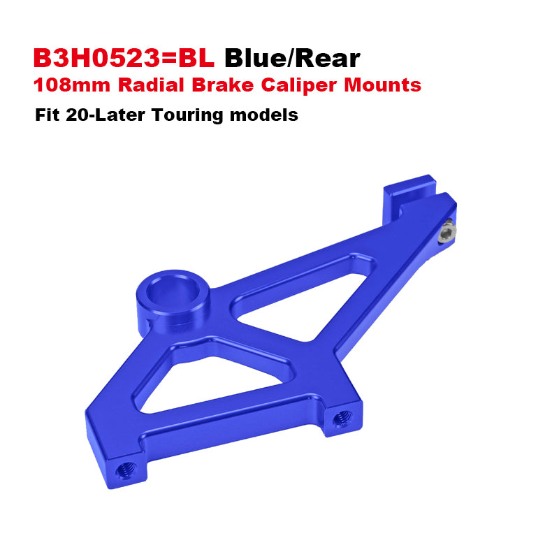 HD 11.5-14 13mm Dia Brake Rotors 108mm Front Rear Radial Brake Caliper Mounts CNC Aluminum Metal Fit 14-up Touring 18-up Softail