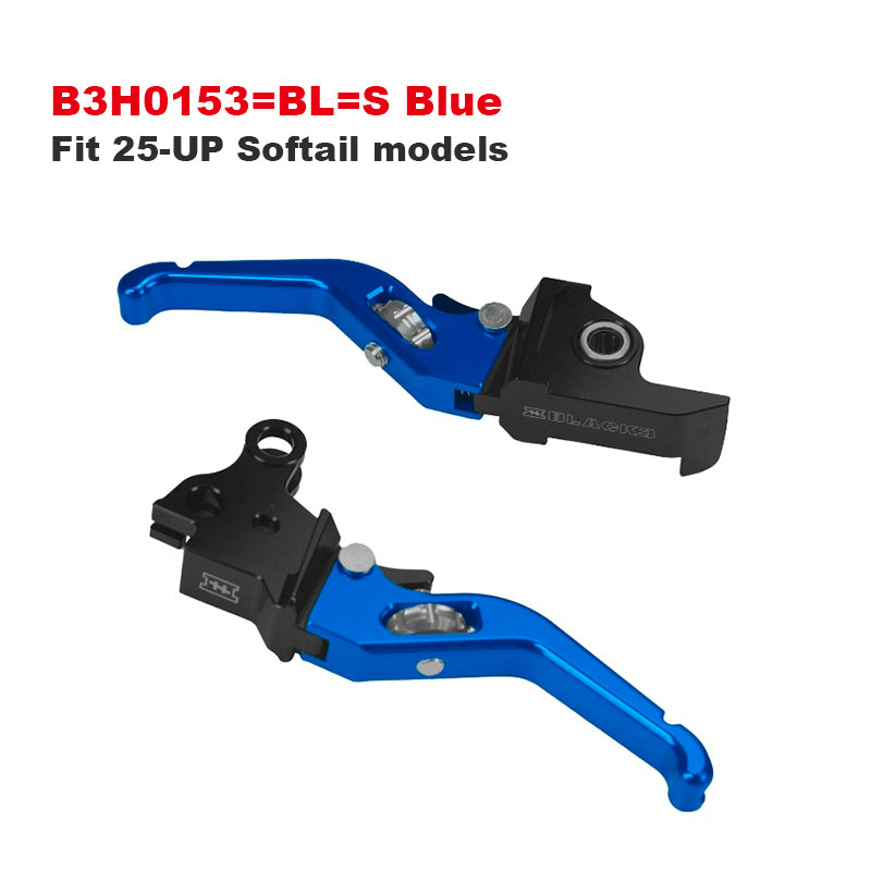 Black3 Adjustable 3-Finger Aluminum Alloy Levers for 121CVO 117 Touring and Softail Motorcycle Colors Accessories