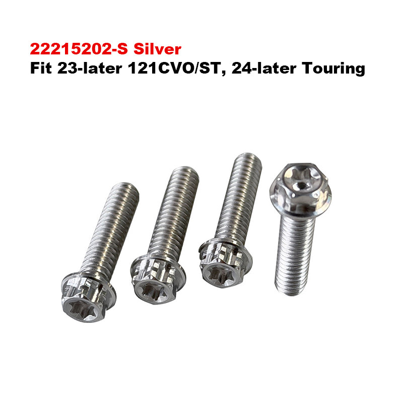 Adjustable Air Deflector Titanium Alloy Bolts Fit 121 CVO/ST 24-later 117 Touring Road Glide and Street Glide Motorcycle