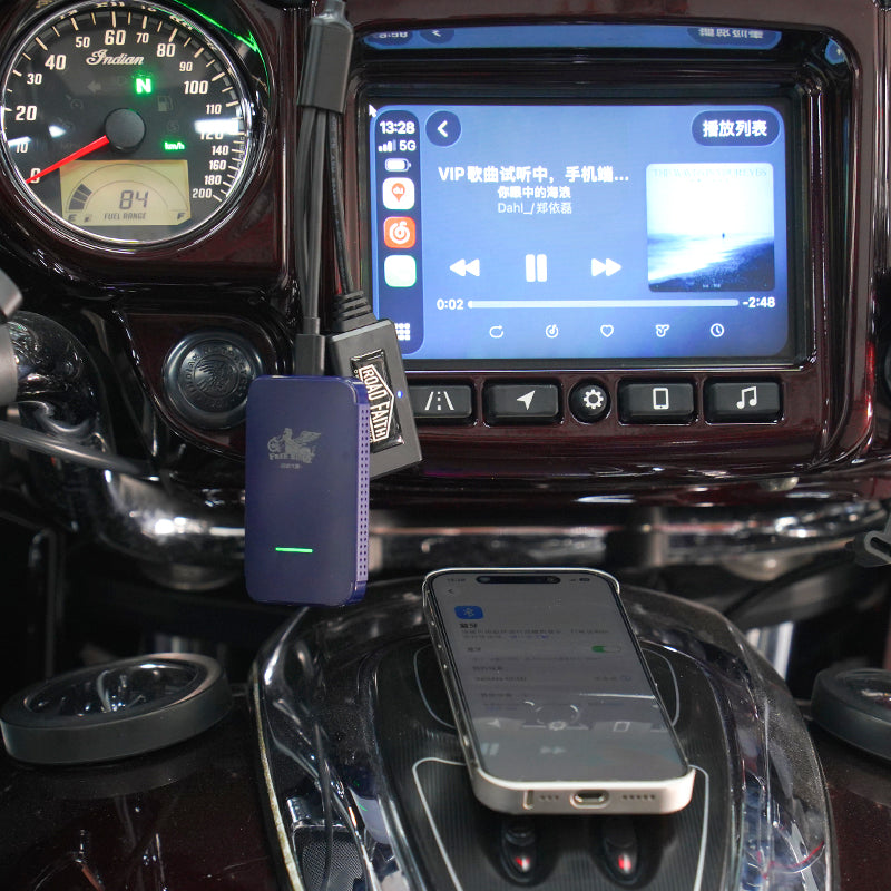 New HD 121 CVO Road/Street Glide Indian Goldwing Motorcycle with Carplay Fit Wireless Connectivity Bike CarPlay AI Box