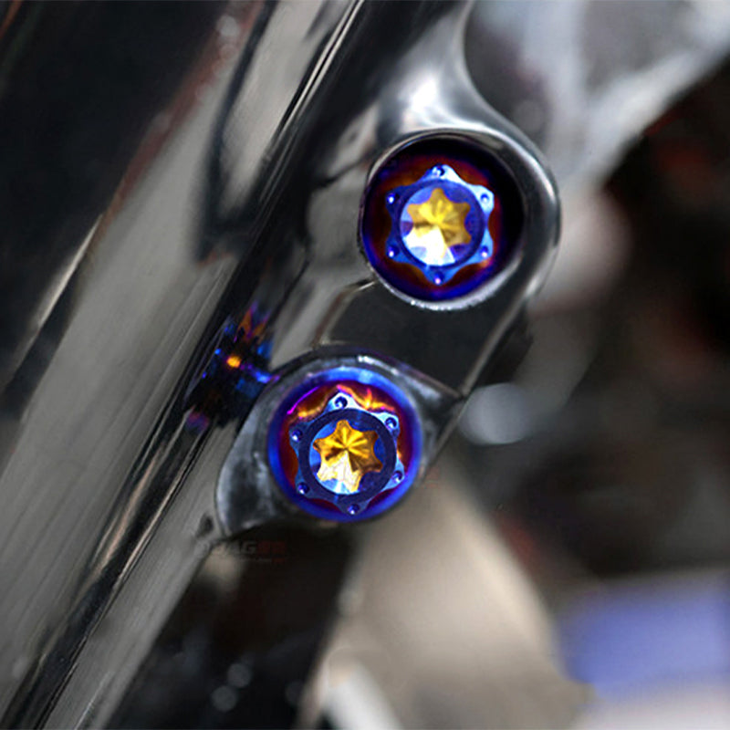 Titanium Alloy Colors Brake Caliper Mounts Bolts Front Fender Screws Fit HD Touring Softail XL Motorcycles