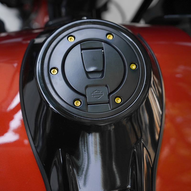 PB Style Titanium Alloy Fuel Cap Tank Cover Screws 2023 121 Road Glide/Street Glide CVO Pan America Sportster S Motorcycles New