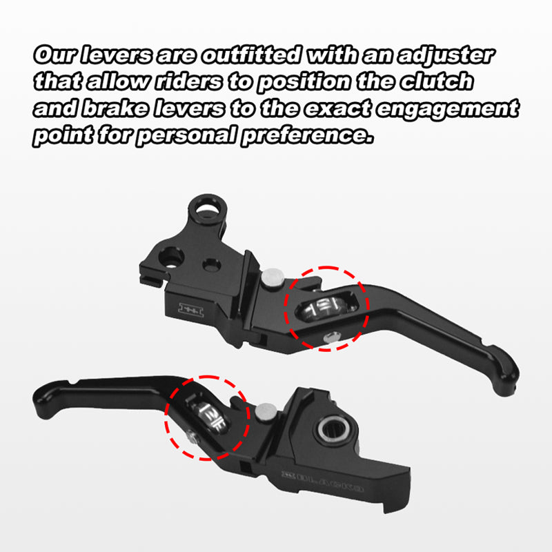 Black3 Adjustable 3-Finger Aluminum Alloy Levers for 121CVO 117 Touring and Softail Motorcycle Colors Accessories