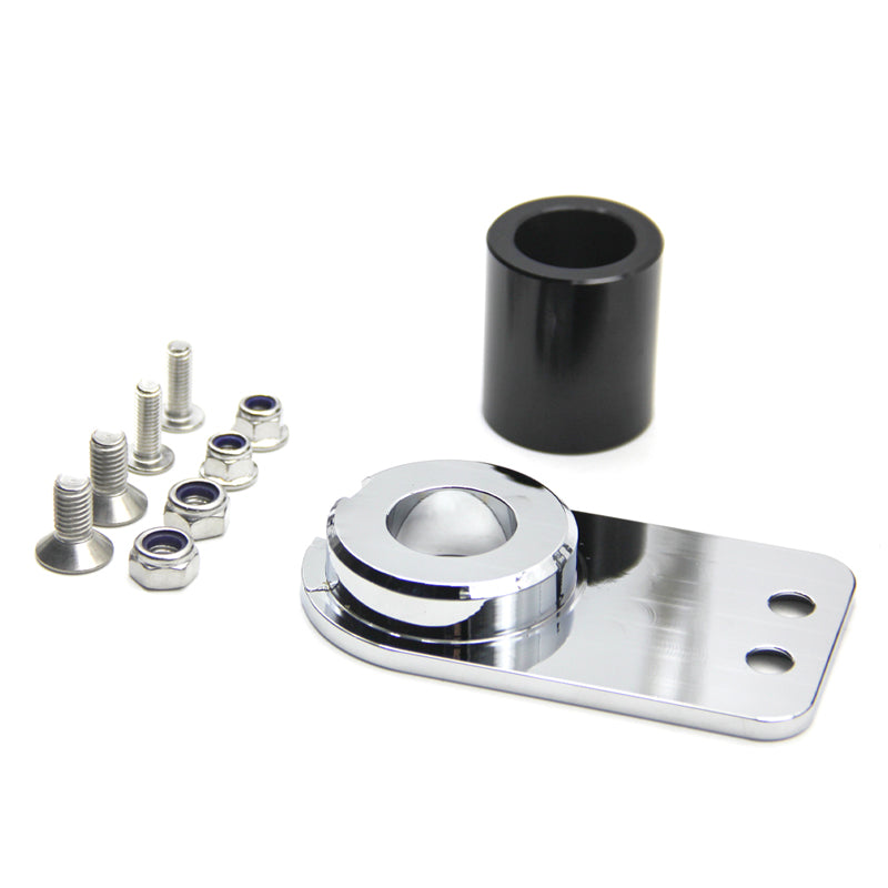 Chiefdom Aluminum Left Side Mount License Plate Bracket for 2018-UP Softail Fat Boy/Street Bob/Breakout  Retrofit/Upgrade