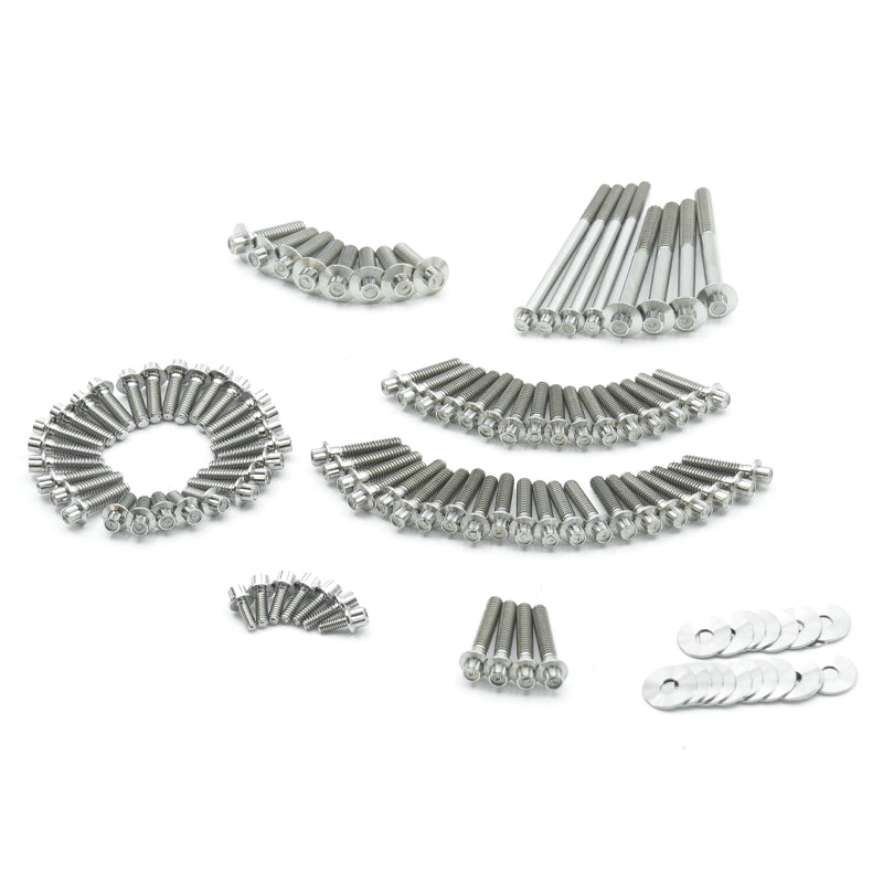 Motorcycle Titanium Alloy 102 Engine Bolts PB Style Screw Set for M8 Touring Softail 121 Road Glide CVO Accessory