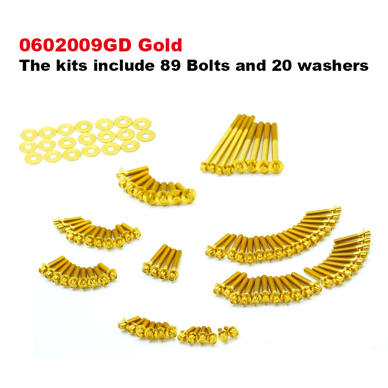 Motorcycle Titanium Alloy 102 Engine Bolts PB Style Screw Set for M8 Touring Softail 121 Road Glide CVO Accessory