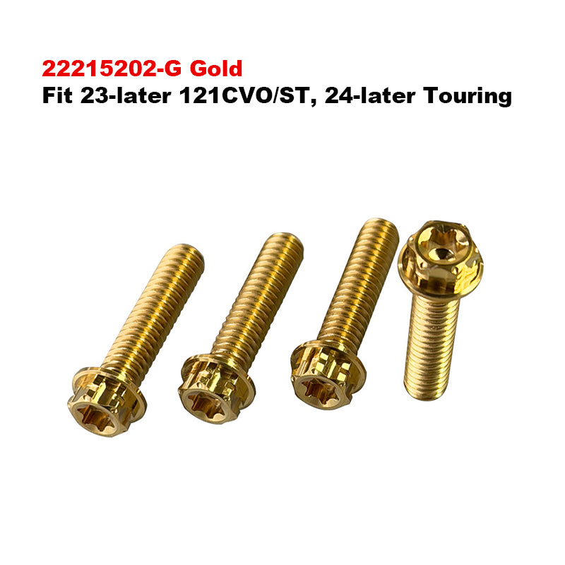 Adjustable Air Deflector Titanium Alloy Bolts Fit 121 CVO/ST 24-later 117 Touring Road Glide and Street Glide Motorcycle