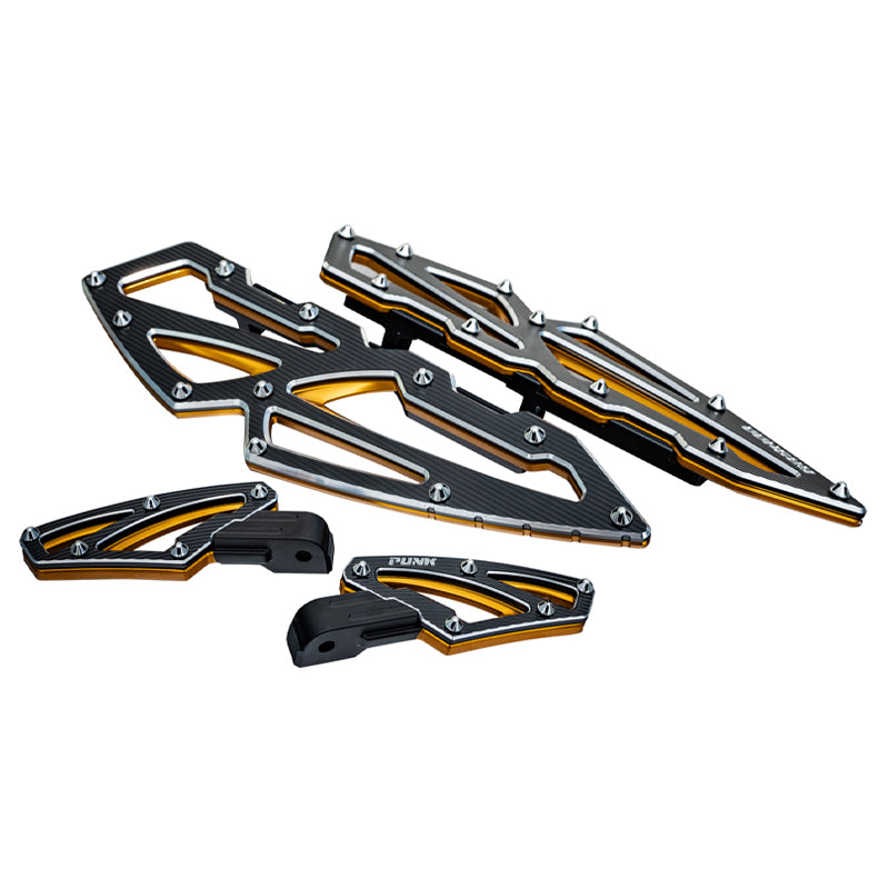 GASHOO Motorcycle Accessories Rider/Passenger Footboard Aluminum Fit Touring FL Softail Modified Back Foot Pegs Foot Controls