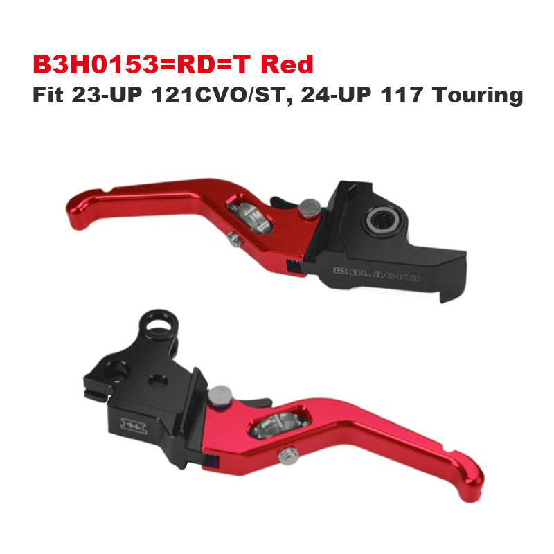 Black3 Adjustable 3-Finger Aluminum Alloy Levers for 121CVO 117 Touring and Softail Motorcycle Colors Accessories