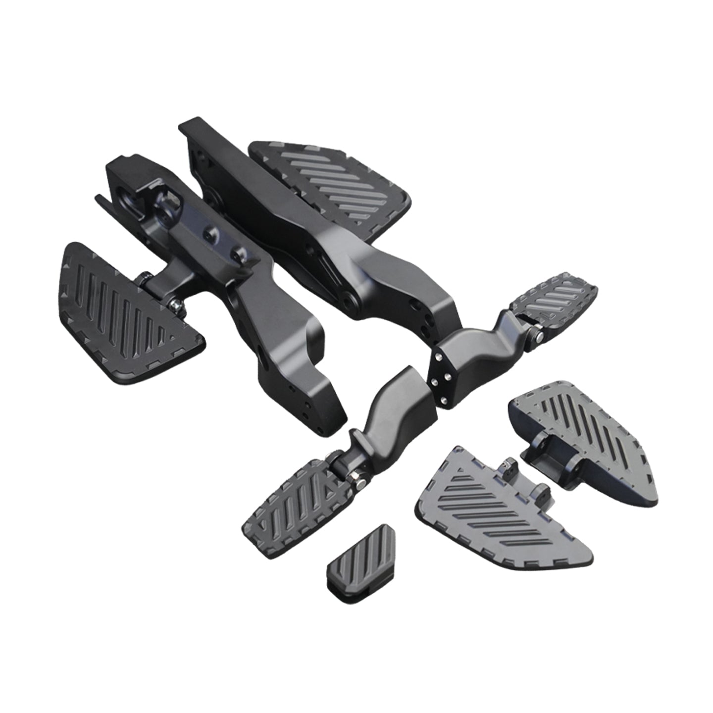 GWM SOUO S2000 Motorcycle Floorboard Controls Kit Front & Rear Footpegs Brake Pedal Highway Peg Mounts Kit