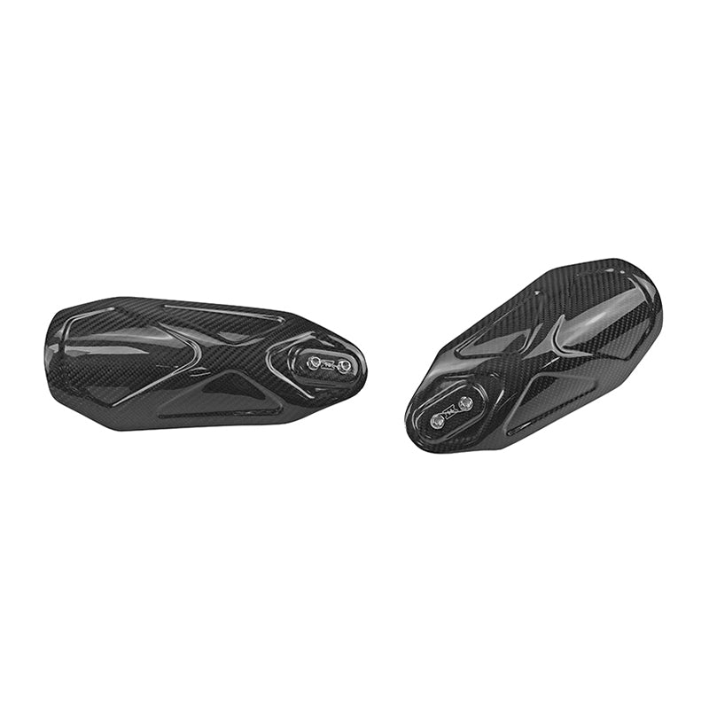 Black3 Carbon Fiber Front Hand Guards PB Style for Touring and Softail Motorcycle Retrofit/Upgrade Accessories