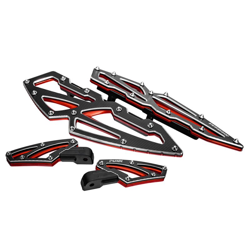 GASHOO Motorcycle Accessories Rider/Passenger Footboard Aluminum Fit Touring FL Softail Modified Back Foot Pegs Foot Controls