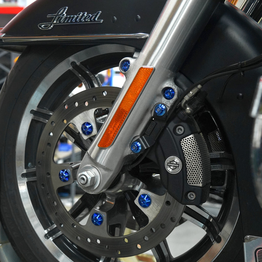 BRAKE CALIPER BRACKET AND FRONT FENDER TITANIUM ALLOY BOLTS