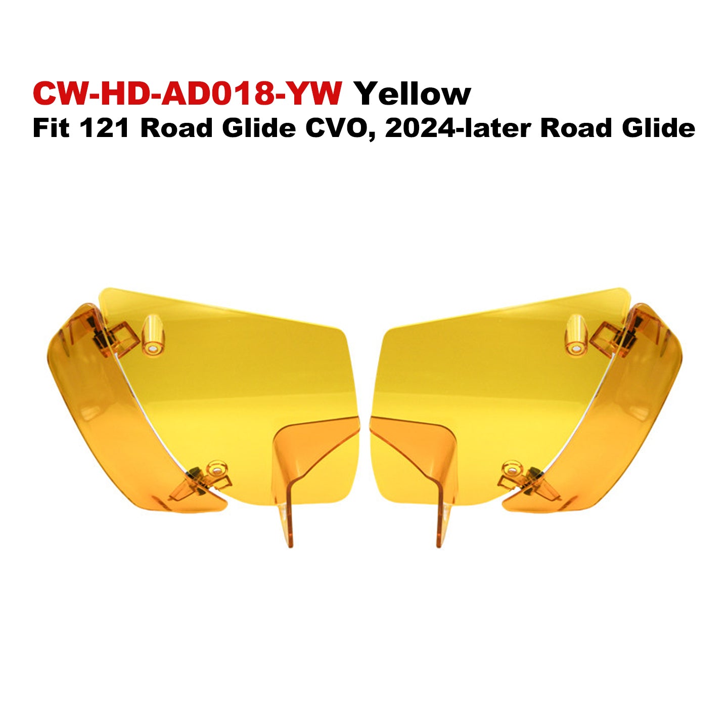 Colors ABS Adjustable Air Deflectors Fit 121/117 Road Glide Motorcycle Fairings Spoiler for Retrofit/Upgrade