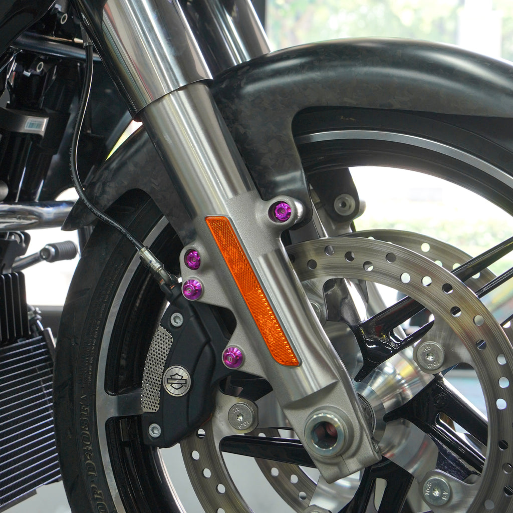 BRAKE CALIPER BRACKET AND FRONT FENDER TITANIUM ALLOY BOLTS