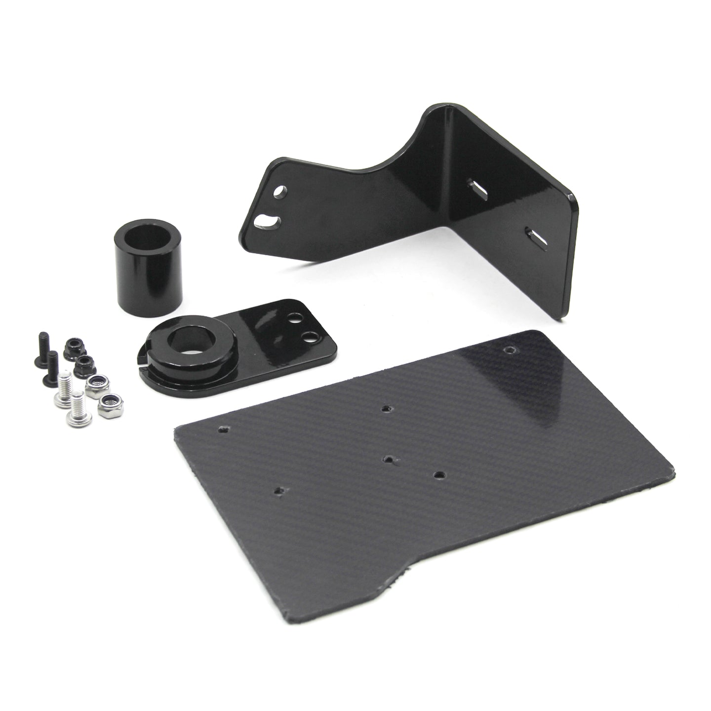 Chiefdom Aluminum Left Side Mount License Plate Bracket for 2018-UP Softail Fat Boy/Street Bob/Breakout  Retrofit/Upgrade