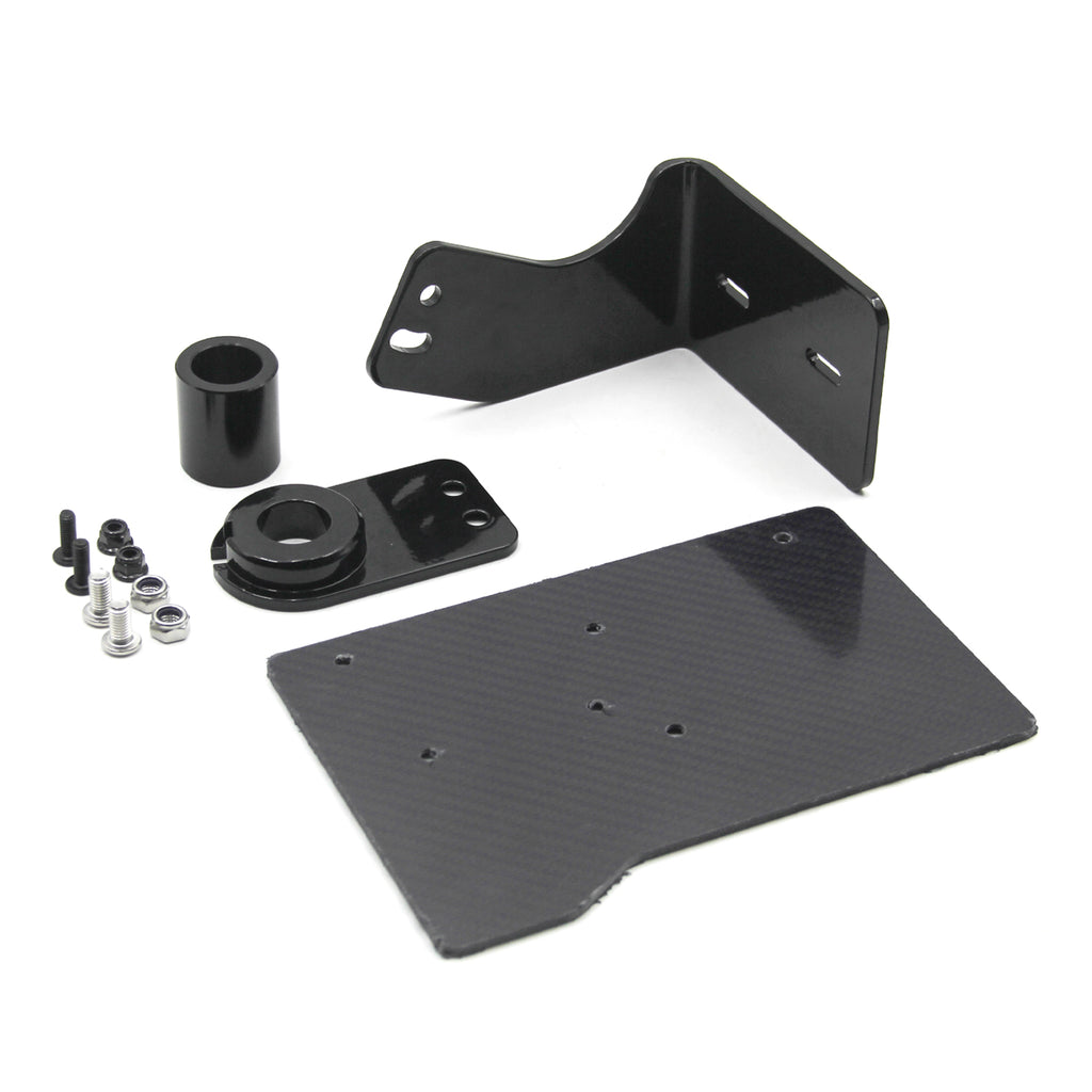 Chiefdom Aluminum Left Side Mount License Plate Bracket for 2018-UP Softail Fat Boy/Street Bob/Breakout  Retrofit/Upgrade
