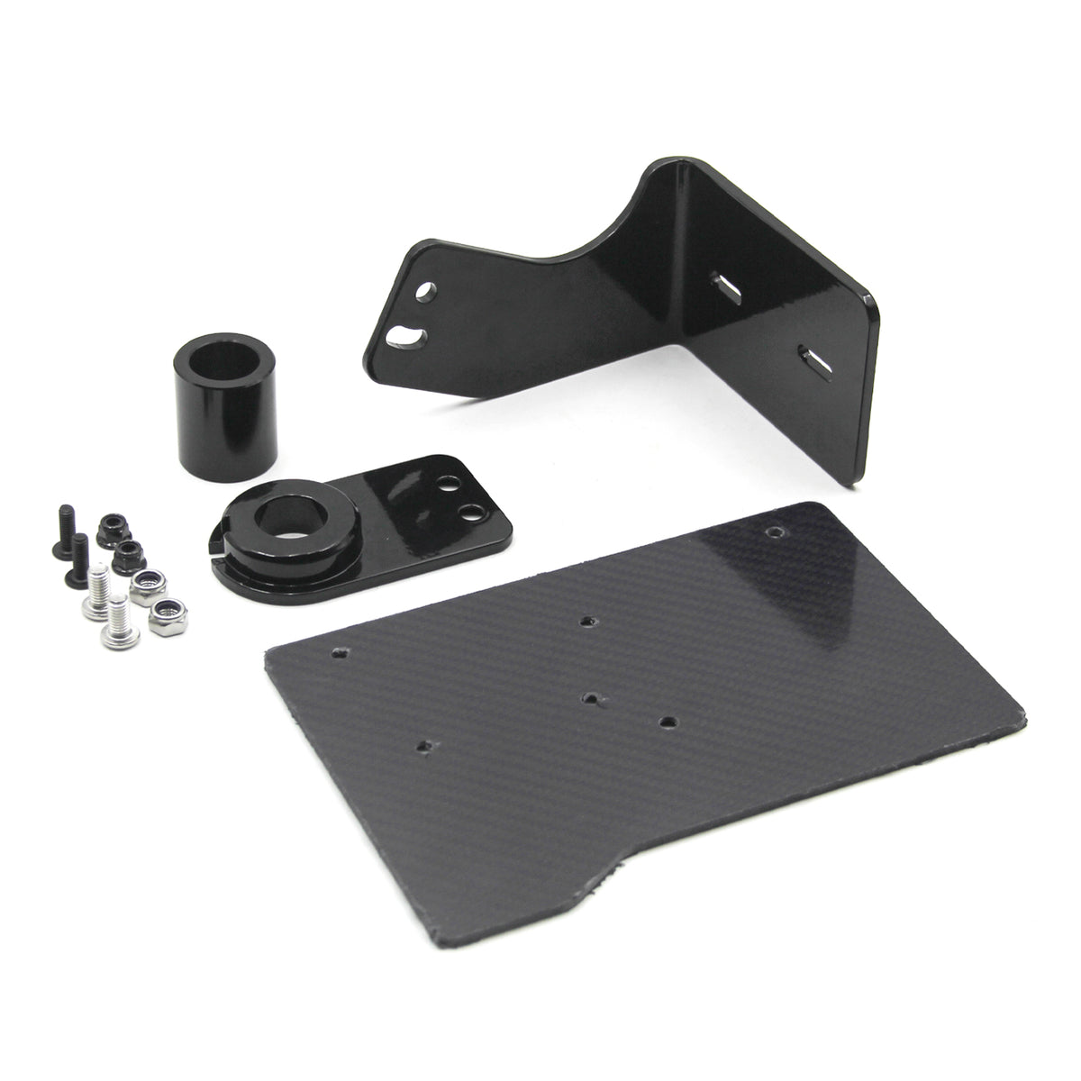 Chiefdom Aluminum Left Side Mount License Plate Bracket for 2018-UP Softail Fat Boy/Street Bob/Breakout  Retrofit/Upgrade