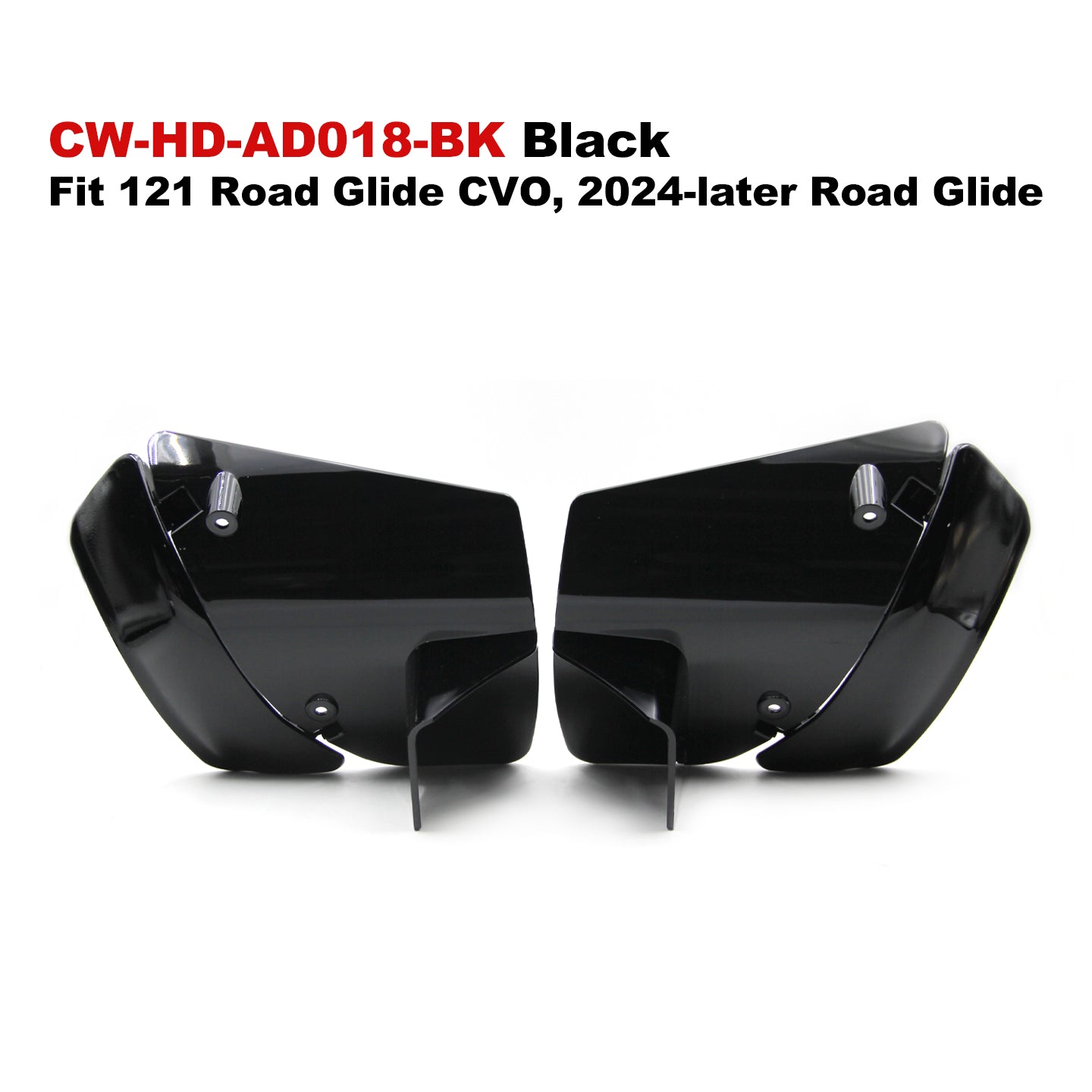 Colors ABS Adjustable Air Deflectors Fit 121/117 Road Glide Motorcycle Fairings Spoiler for Retrofit/Upgrade
