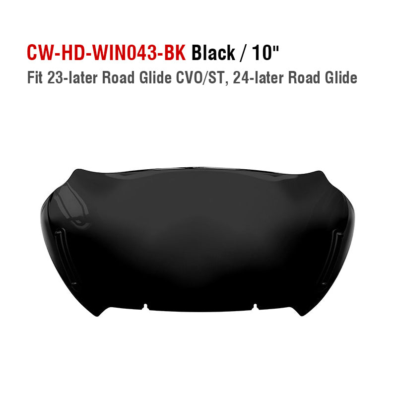 H-D 23.5-later Road Glide 121CVO Motorcycle 10inch Colors Windshield 2024+ FLTRXSTSE Wind Deflector New
