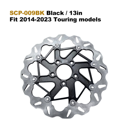 13inch Front/Rear Performance Brake Rotor 7075 Aluminum 5-Bolt Brake Disc for 2014-2023 Touring Motorcycle Retrofit/Upgrade