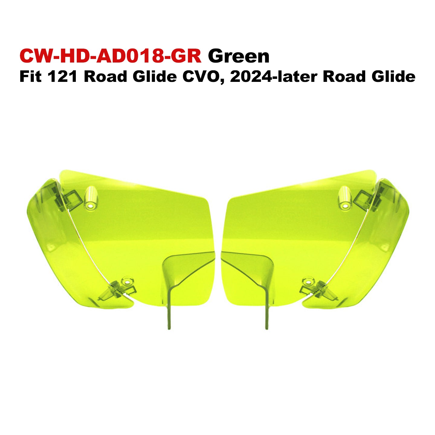 Colors ABS Adjustable Air Deflectors Fit 121/117 Road Glide Motorcycle Fairings Spoiler for Retrofit/Upgrade