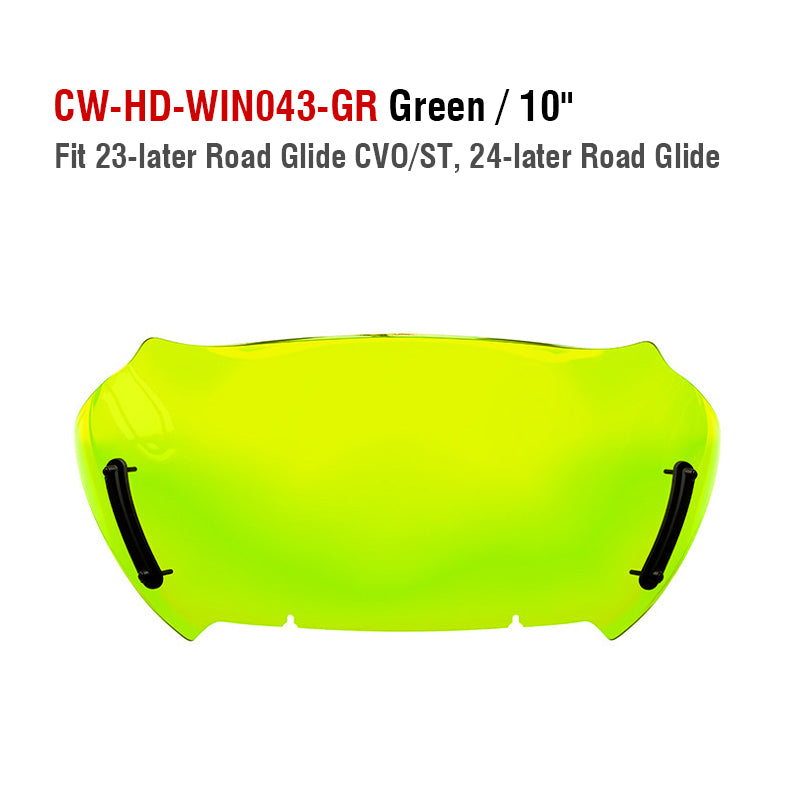 H-D 23.5-later Road Glide 121CVO Motorcycle 10inch Colors Windshield 2024+ FLTRXSTSE Wind Deflector New