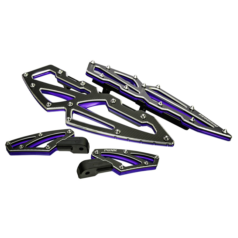 GASHOO Motorcycle Accessories Rider/Passenger Footboard Aluminum Fit Touring FL Softail Modified Back Foot Pegs Foot Controls