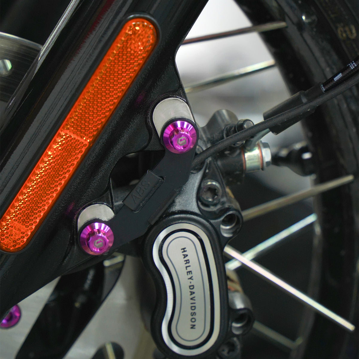 BRAKE CALIPER BRACKET AND FRONT FENDER TITANIUM ALLOY BOLTS
