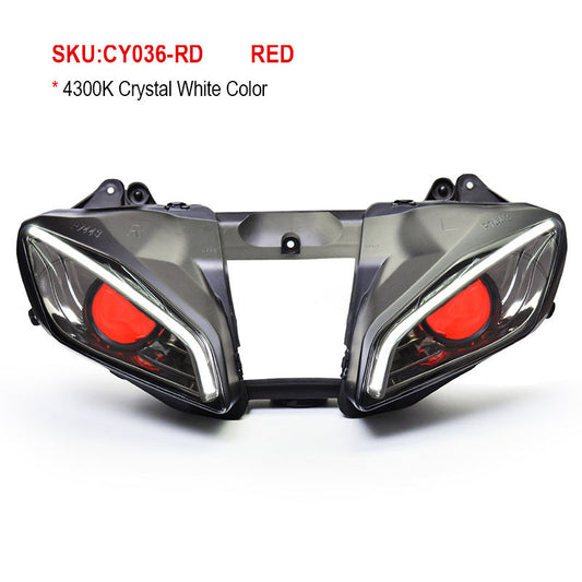 Yamaha YZF R6 2008-2016 LED Headlight Assembly Projector Front Position Plastic 6000K Color Temperature Motorcycles Made China