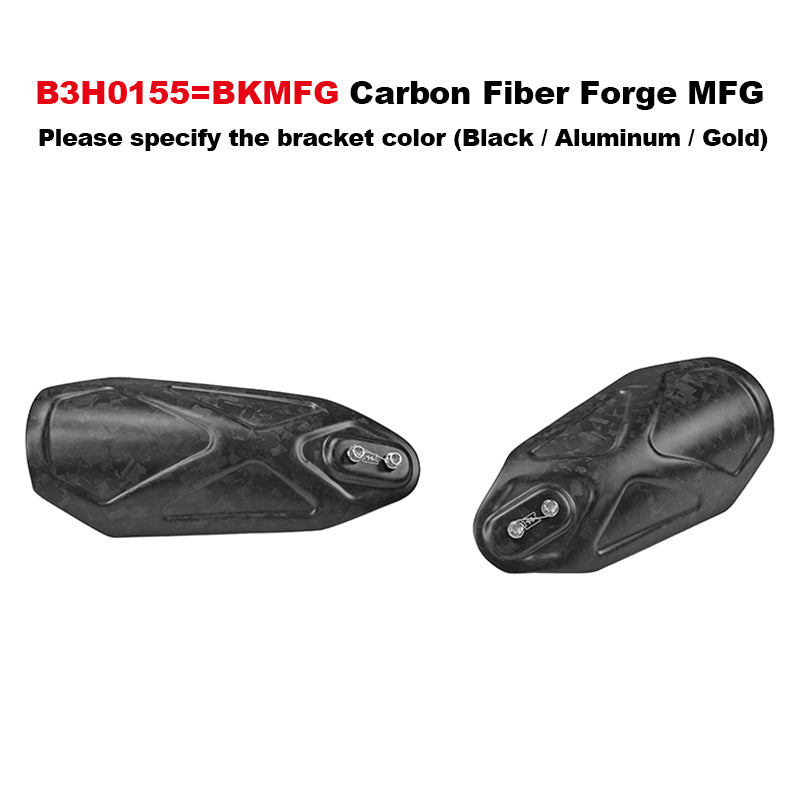 Black3 Carbon Fiber Front Hand Guards PB Style for Touring and Softail ...