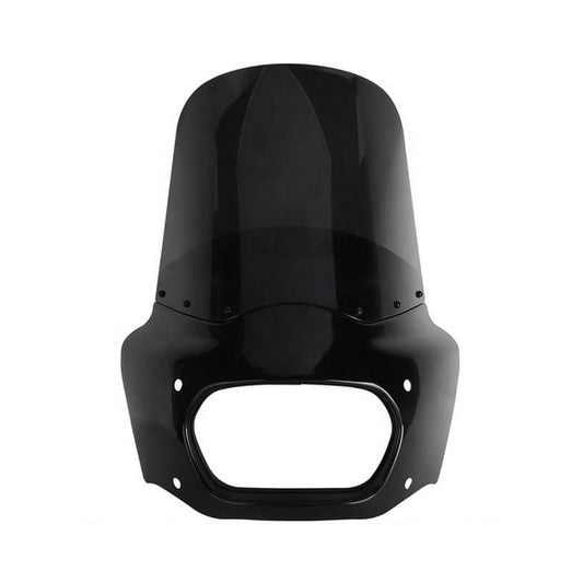 Club Style Front Headlight Fairing 15" 11" Windshield for HD Softail M8 Fat Bob 114 FXFB FXFBS Made of Durable ABS Plastic