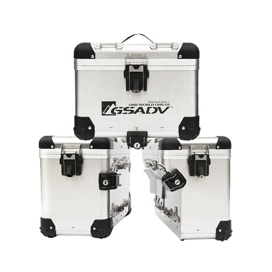 CRF1100L Motorcycle Scooter Top Case 48L Black Steel Aluminium Alloy Storage Luggage Side Top Box for Convenient Use