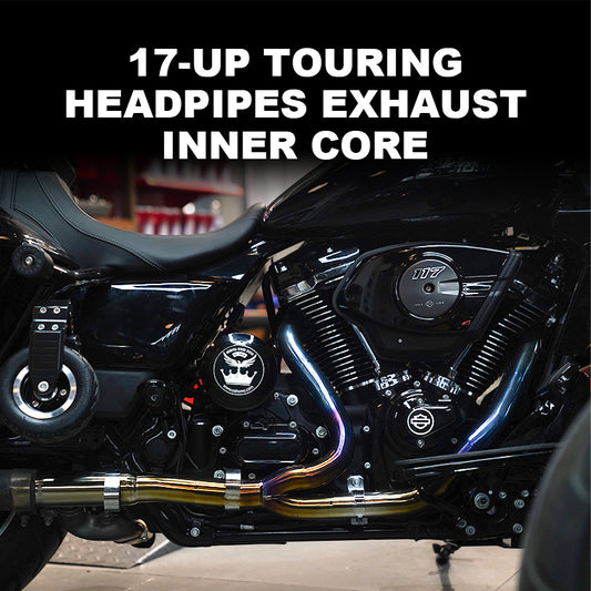 2017-later Touring Motorcycle Titanium Alloy Headpipes Exhaust System Custom HeaderPipes Inner Core 2024 Road Glide Street Glide