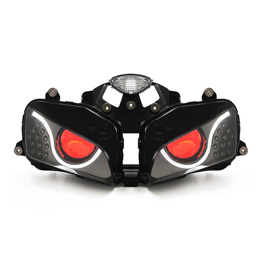 Hondaa CBR600RR 2003-2006 New Condition ABS Material LED Optical Fiber Headlight Assembly 6000k Motorcycle Lighting Systems